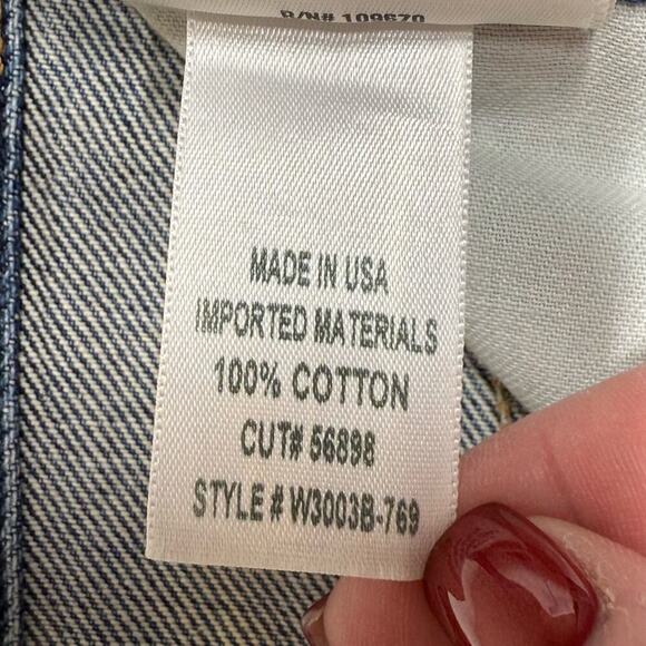 Goldsign | High-Rise Tapered-Leg Jeans | Blue | Size 29 - Picture 11 of 16